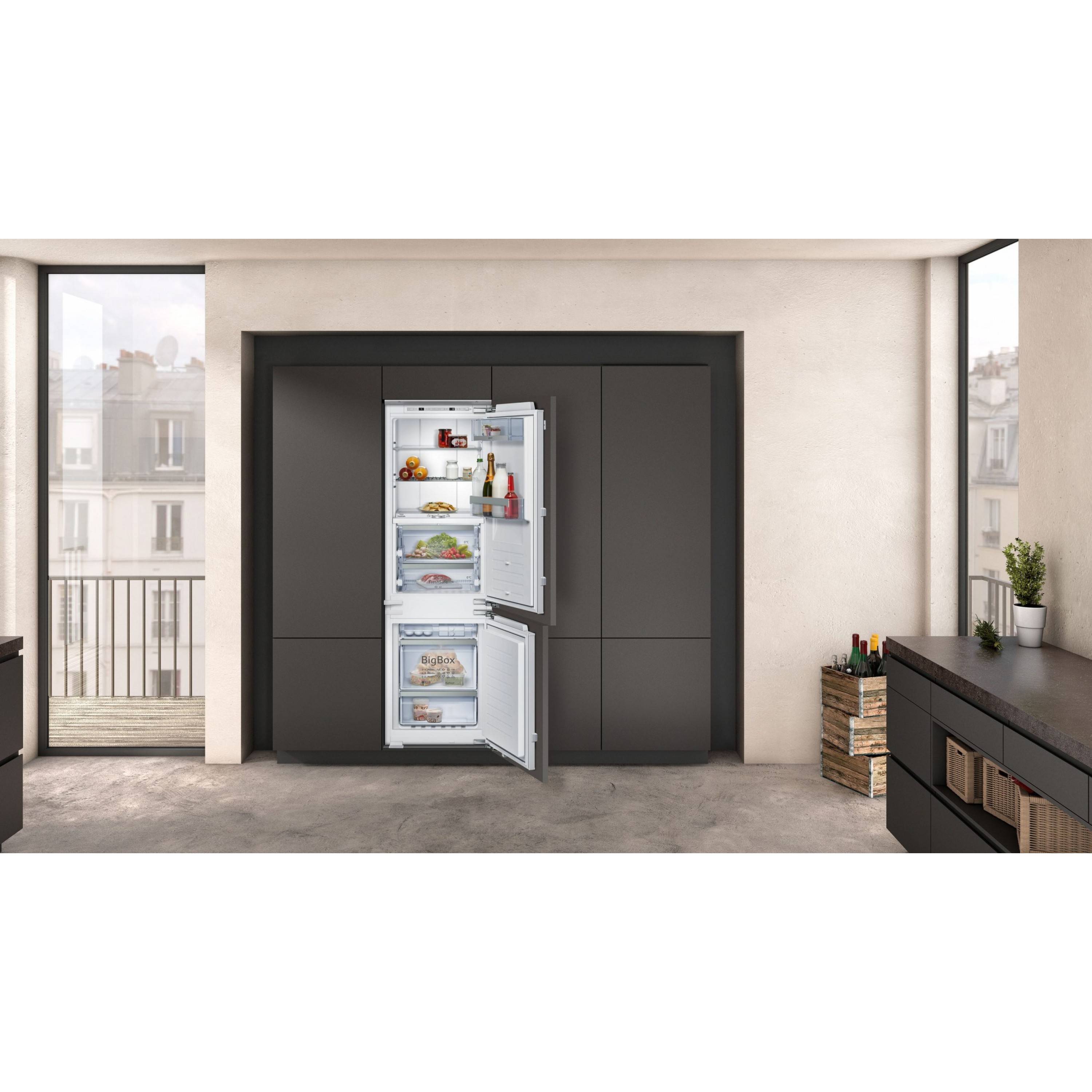 Neff Ki5862ff0 Integrable Combined Refrigerator Danespan